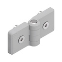 Hinge, penture, PA, 45/45, gris, paire
